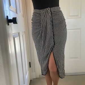 & Other Stories Houndstooth Skirt